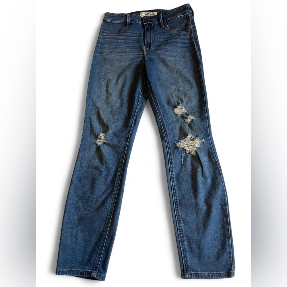 Hollister Ripped Blue Skinny Jeans